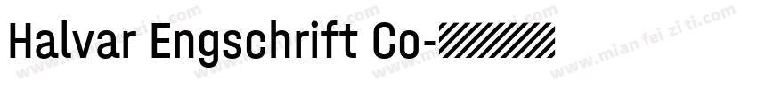 Halvar Engschrift Co字体转换